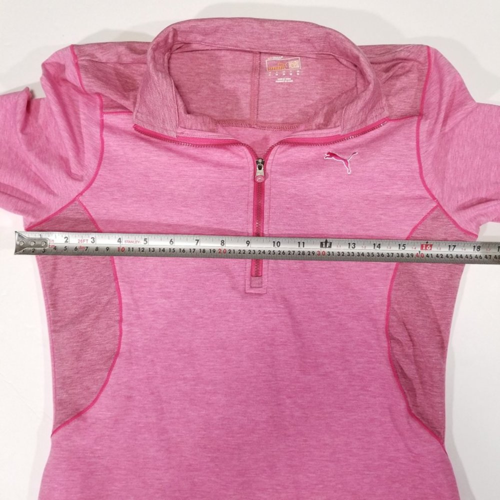 Puma Half-Zip Long Sleeve Sweatshirt w/ Thumbholes - Picture 11 of 12